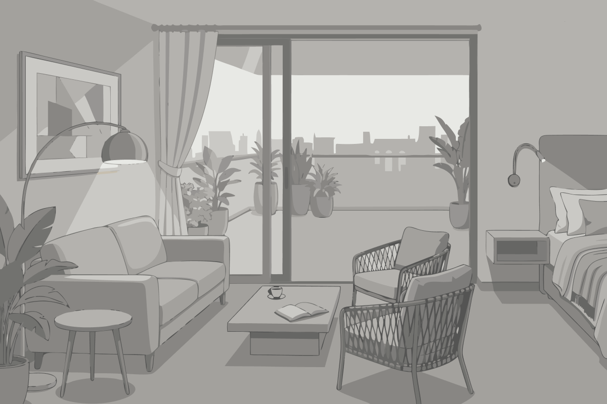 Apartamento Deluxe de 1 dormitorio
